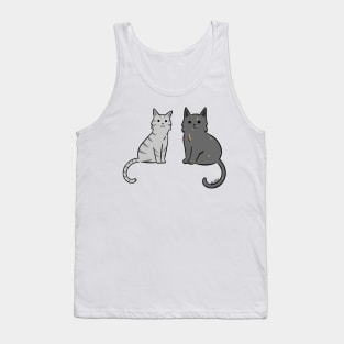 Two Cats in Color Tank Top